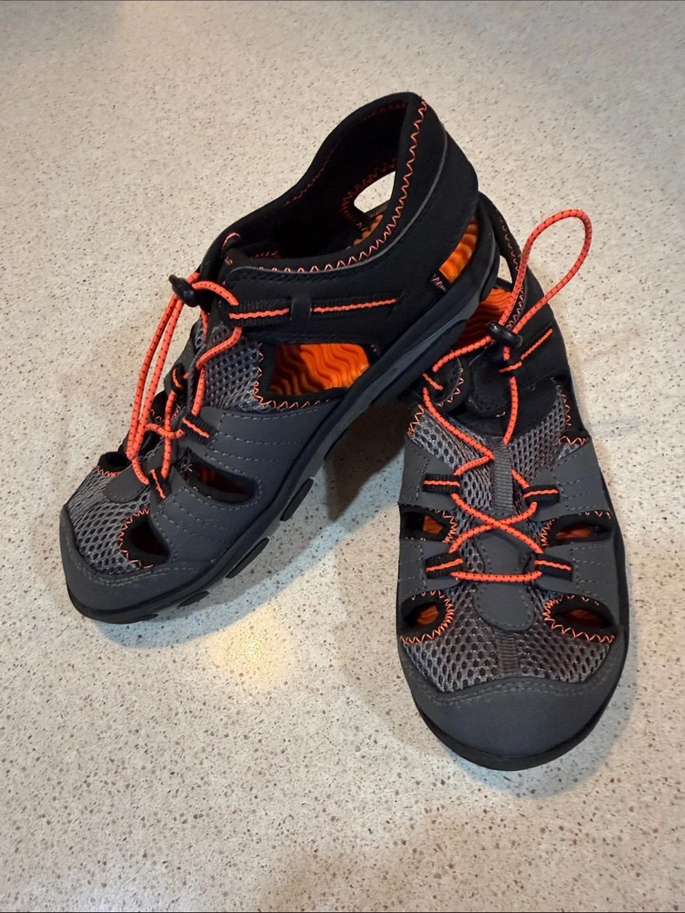 New Balance Black and Orange Water Shoe Youth 6
